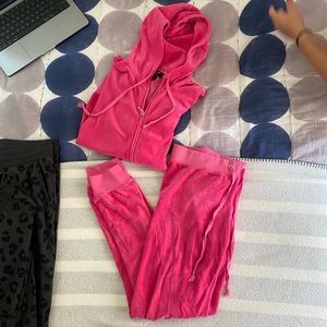Hot pink Juicy tracksuit. XS for both